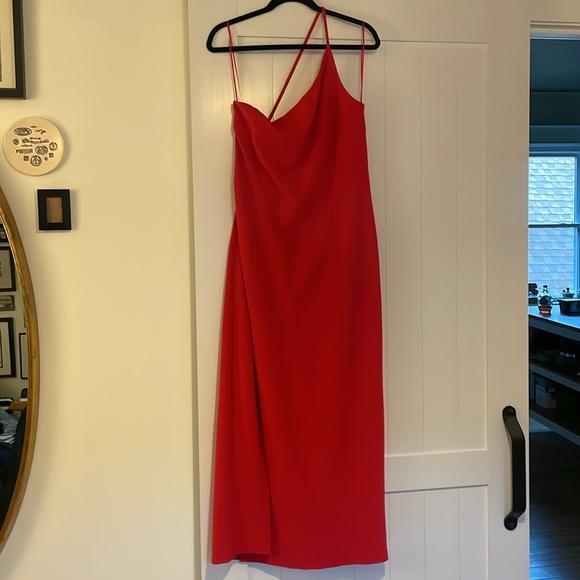 Abercrombie & Fitch Asymmetrical Red Dress - Picture 4 of 8